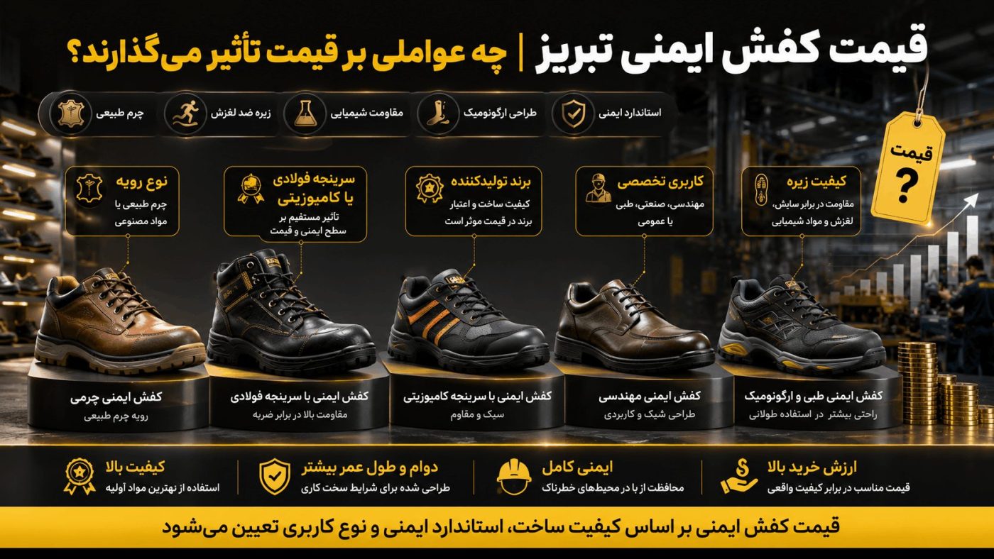 قیمت کفش ایمنی تبریز