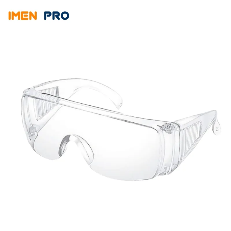Safety-glasses-with-single-sided-lenses عینک ایمنی رو عینکی تک پلاست